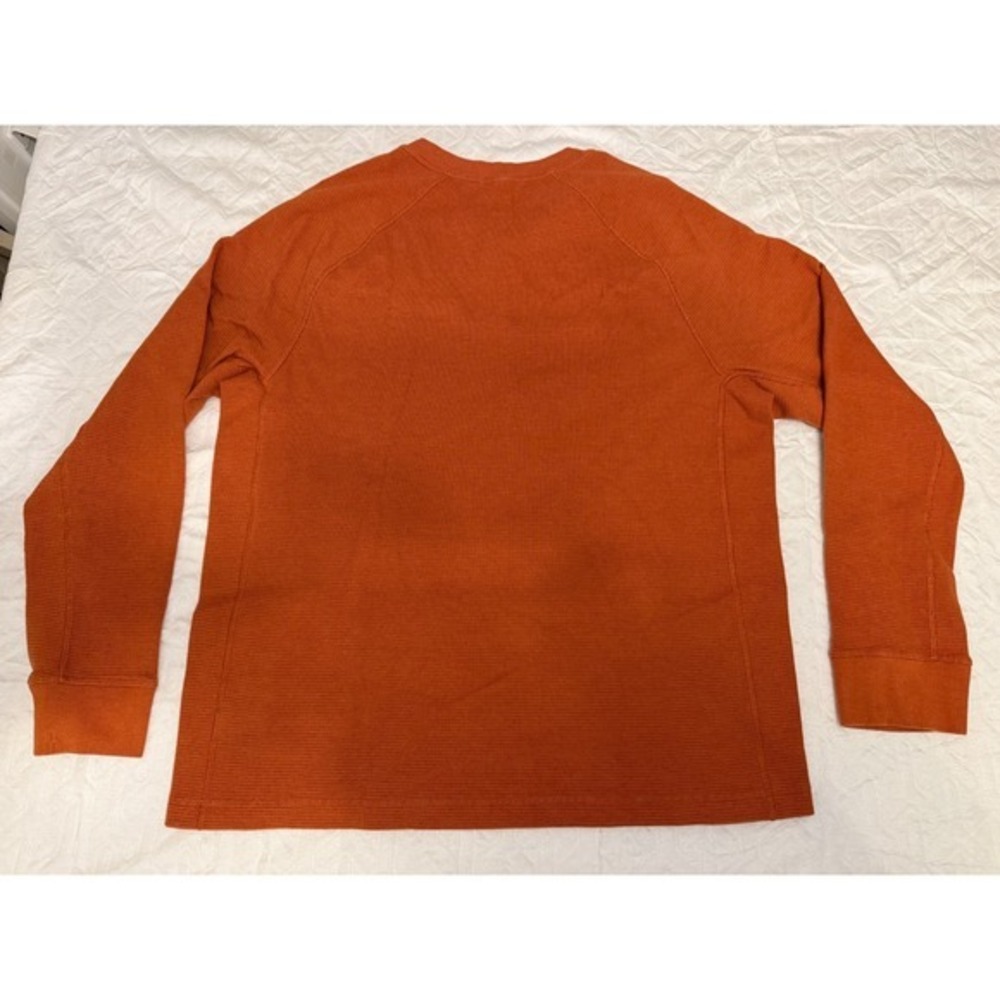 Duluth‎ Trading Co. Men's Waffle Knit Henley – Rust Brown – Size Large
